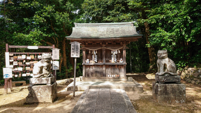 金刀比羅神社の狛猫（一対）