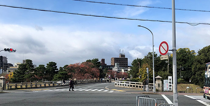 出町柳駅前風景