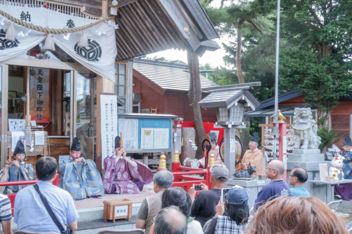 「森三吉神社」での雅楽奉納