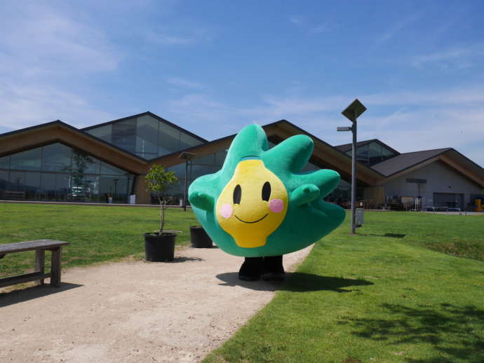 益子町にある道の駅ましことイメージキャラクターのマシコット