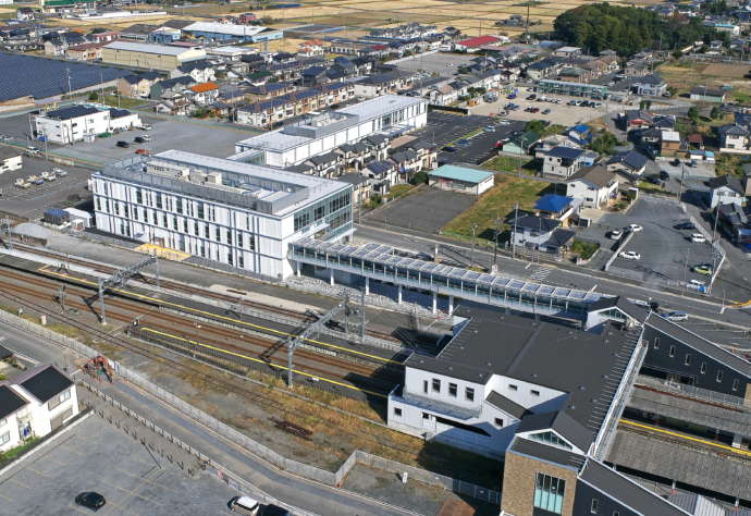 川俣駅周辺の様子