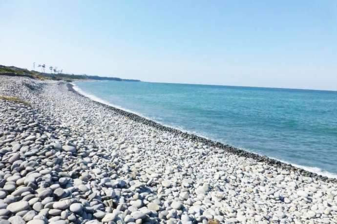 「鳴り石の浜」の景観（昼）