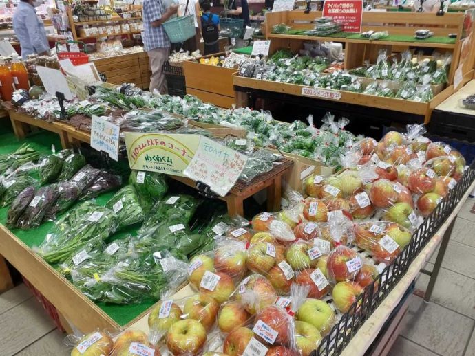 道の駅しなので扱っている野菜