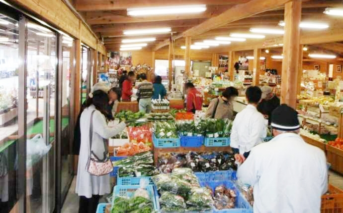 道の駅波野の直売所