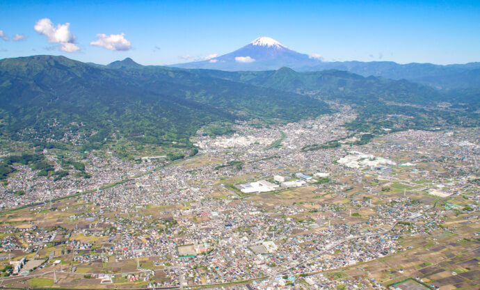 南足柄市の空撮写真