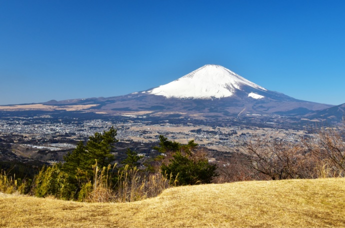 南足柄市から眺める富士山