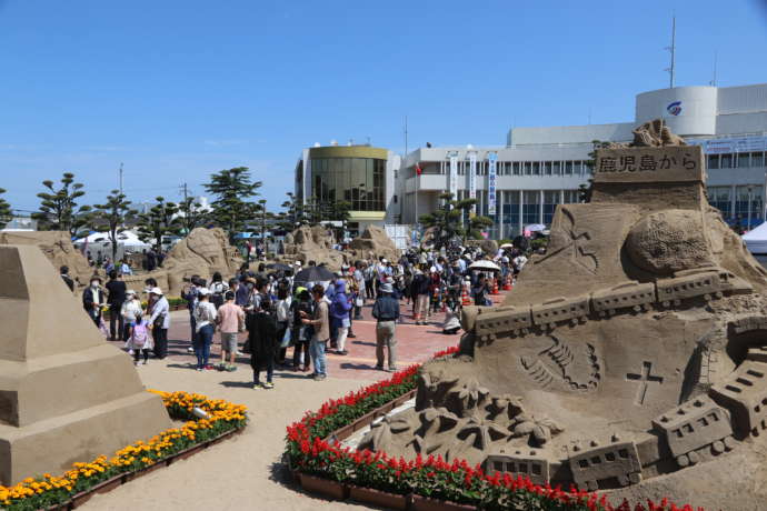 吹上浜砂の祭典の風景