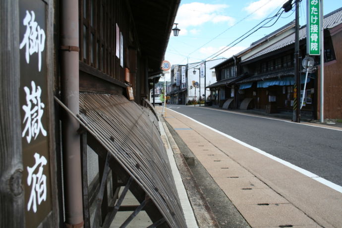 御嵩町の中山道御嶽宿