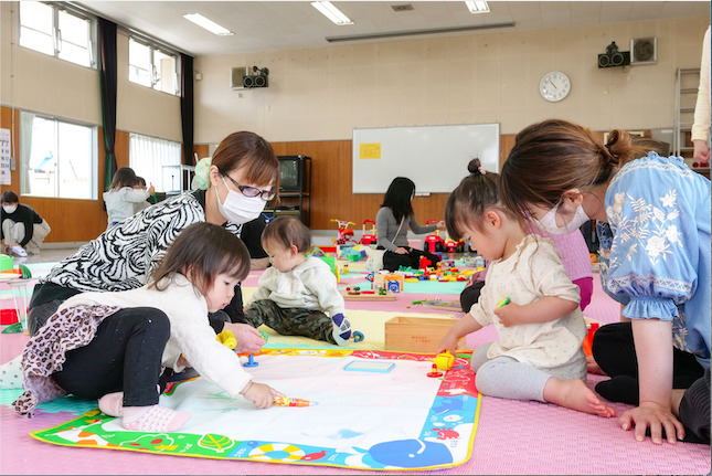 水戸市の子育て広場の活動の様子