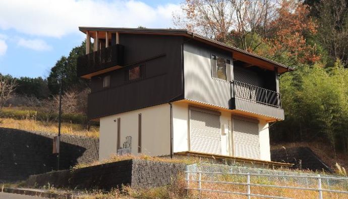 移住体験が可能な住宅の外観