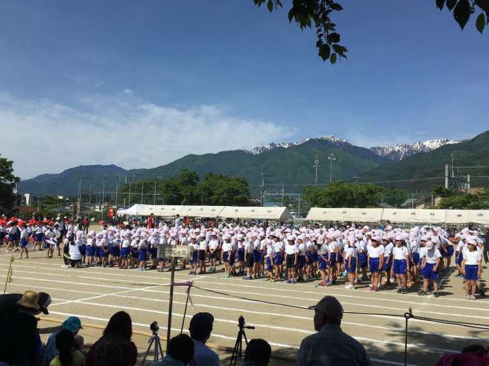 小学校の運動会の様子