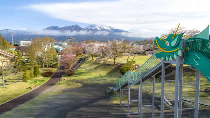 長野県御代田町の龍神の社公園