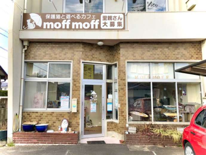 保護猫カフェmoff moffの外観