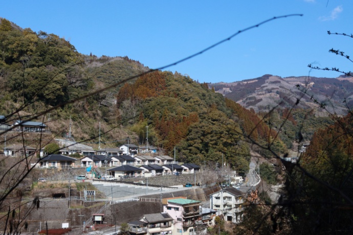 諸塚村の住宅街