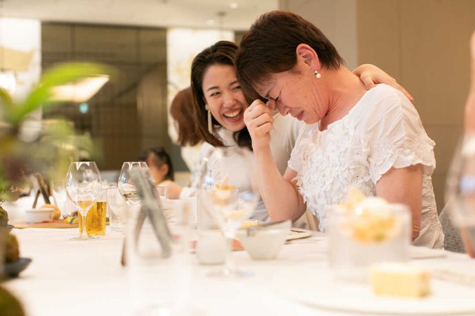 東京都港区にあるモスクロストーキョーの少人数結婚式の様子