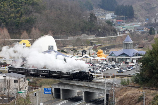 SLを見ることができる道の駅もてぎ