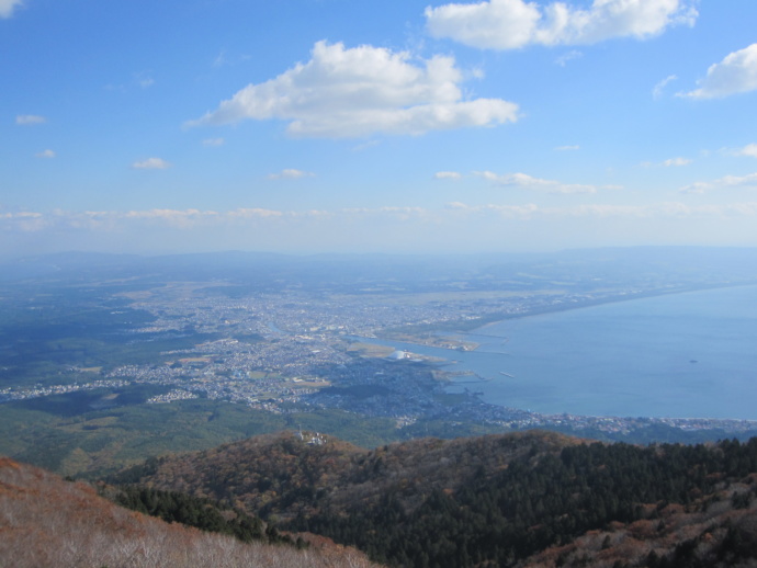 昼のむつ市街地