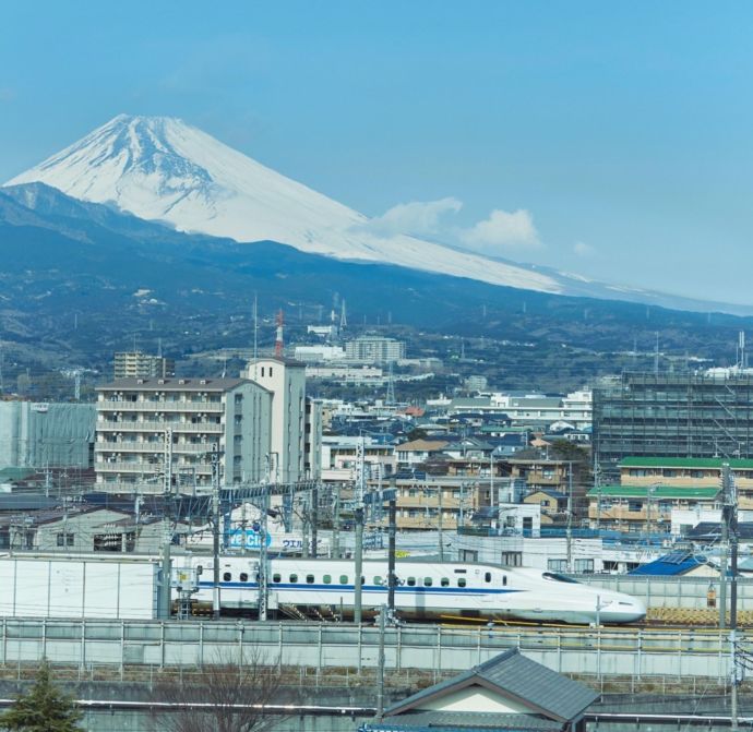 長泉町の人々に活用されている新幹線