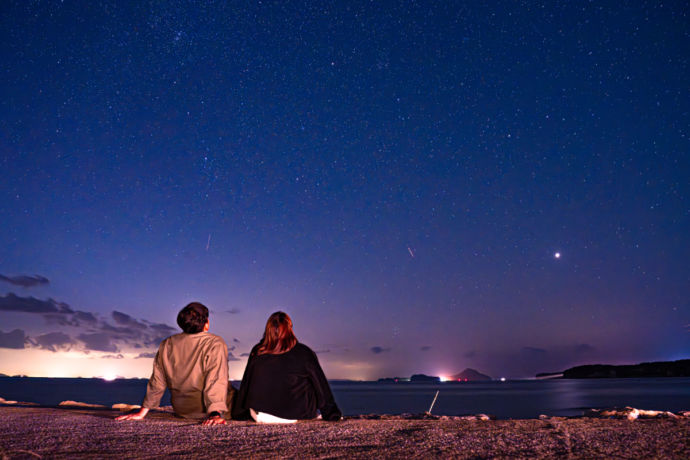 「長崎鼻ビーチリゾート」の星空風景イメージ