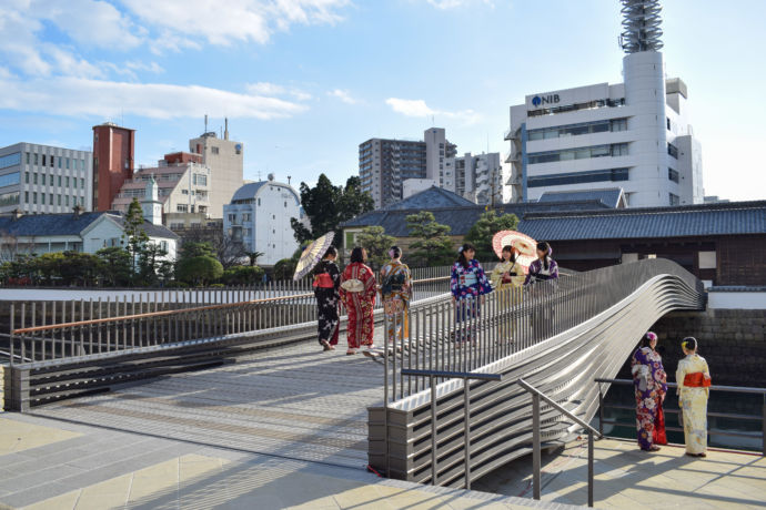 長崎市の出島表門橋