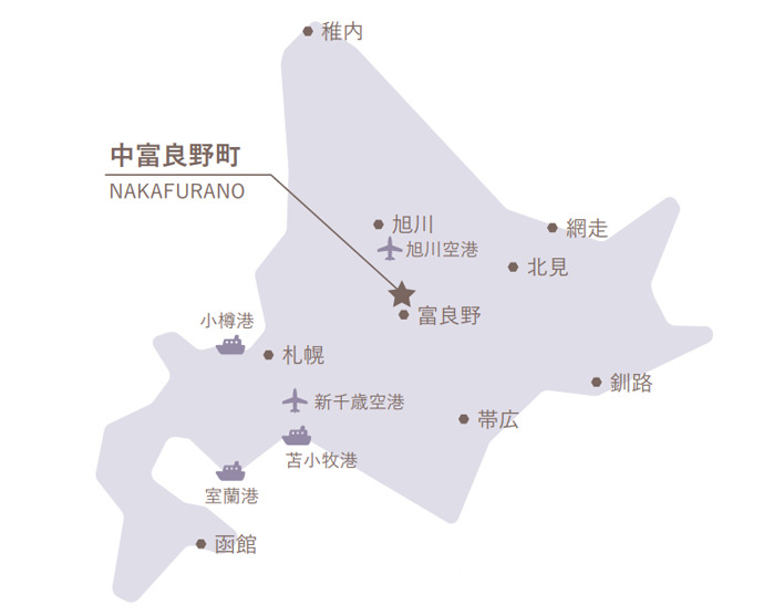 北海道の地図