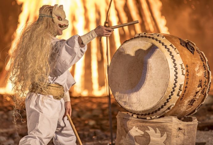 那須町の火祭り「御神火祭」