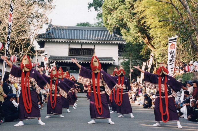 「泰平踊」を踊る人々