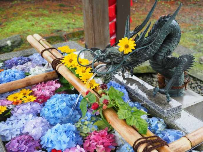 報徳二宮神社の花手水