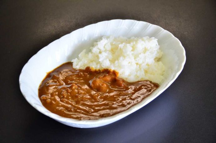 モイワ食堂で提供されているカレーライス