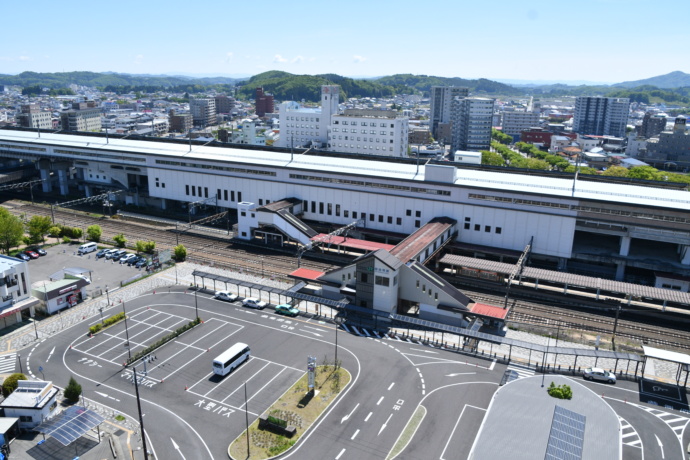 西郷村にある新白河駅の周辺