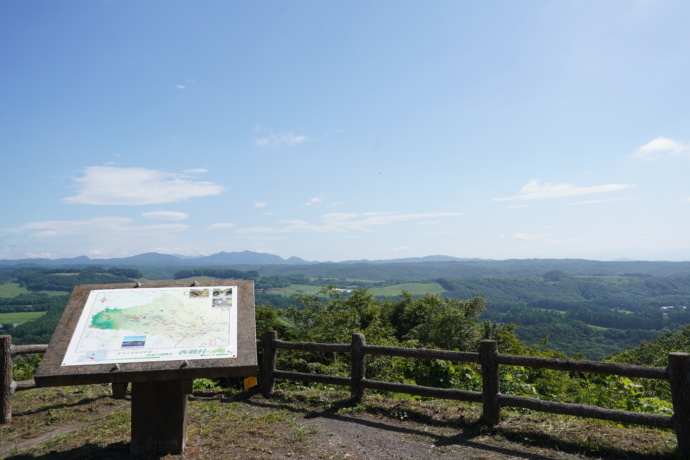 西郷村にある展望台から見た風景