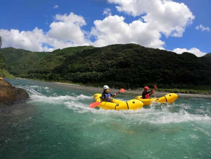  Niyodo Adventureのパッククラフト体験中の1枚