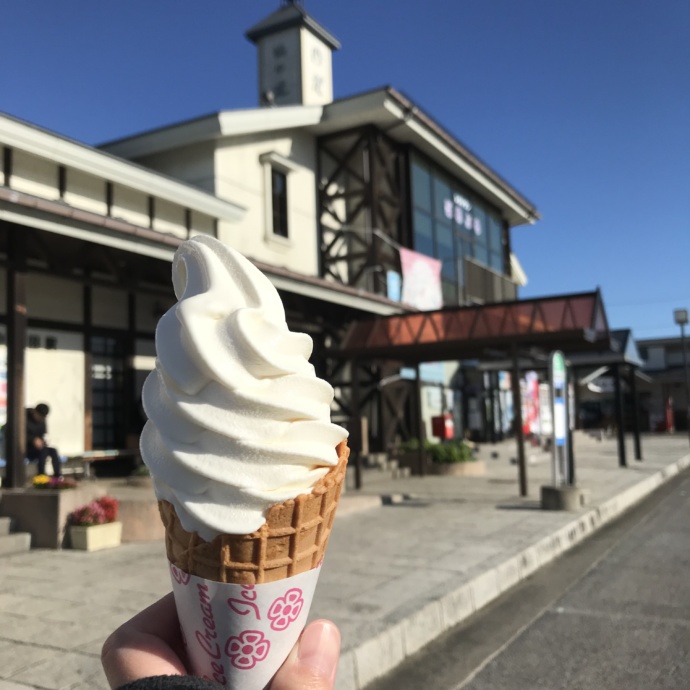 岩手県野田村の「野田塩ソフトクリーム」