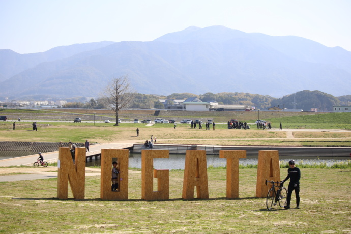 直方市のイベント時に設置されるNOGATAオブジェ