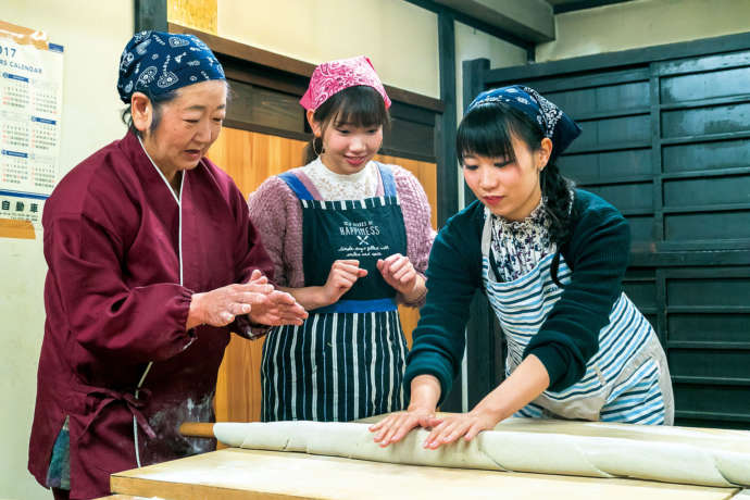 沼田市の体験イベントのそば打ち体験