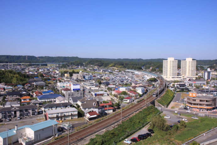 大網白里市の街並み