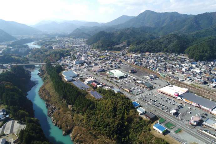 大台町の三瀬谷地区の航空写真