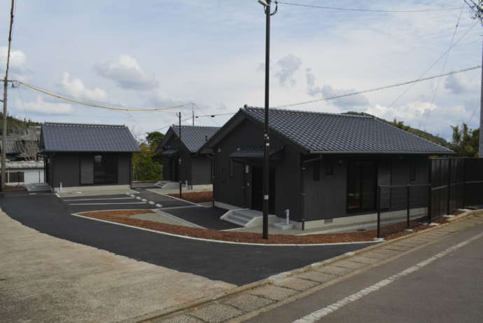 小値賀町の定住促進住宅の外観