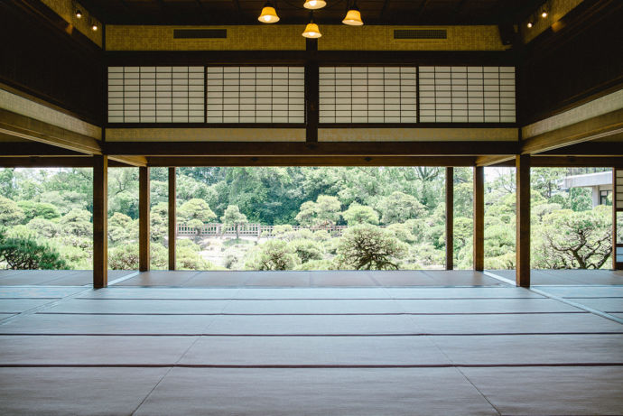 「柳川藩主立花邸 御花」の大広間