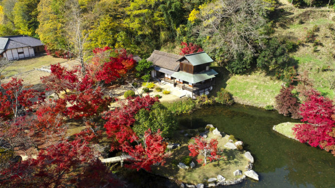 岡山市の足守地区にある近水園