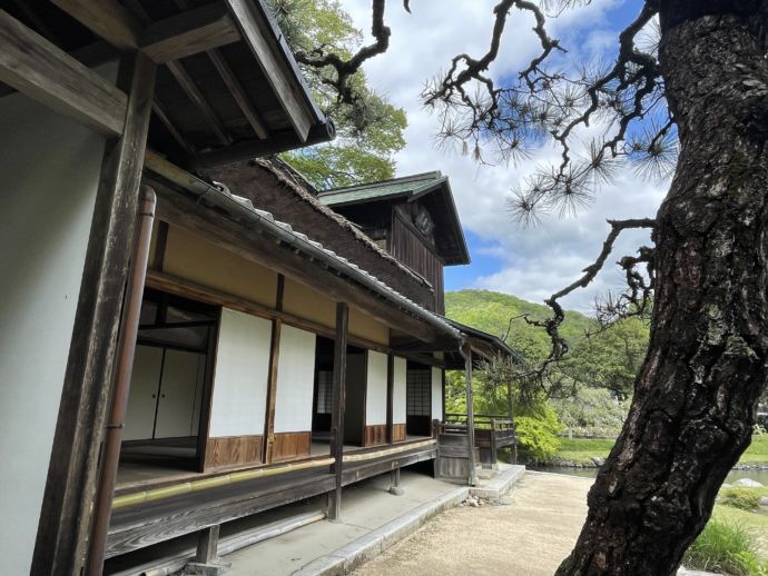 足守地区にある近水園の吟風閣