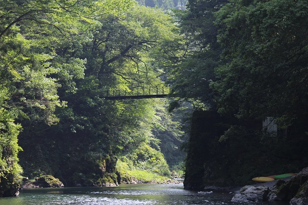 氷川渓谷にある登計橋