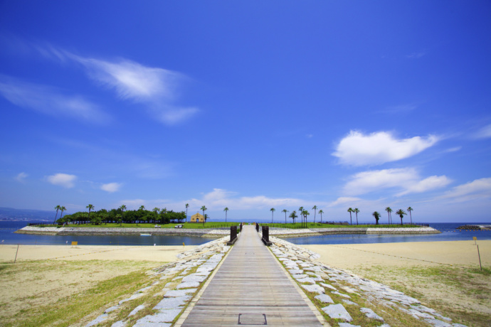 田ノ浦ビーチの風景（日中）