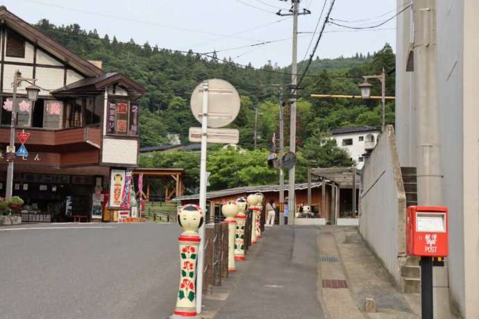 大崎市鳴子温泉郷の外風景