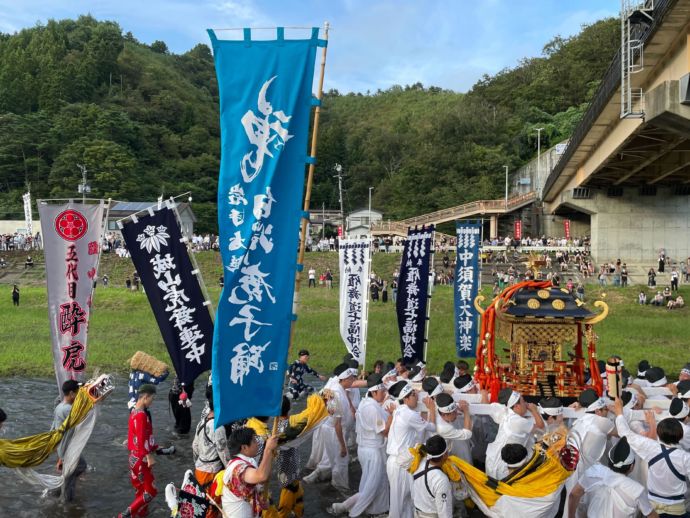 大槌町の大槌まつりの様子