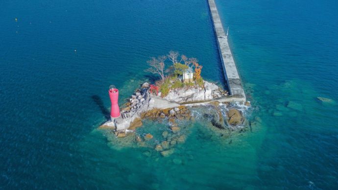 大槌町の蓬莱島