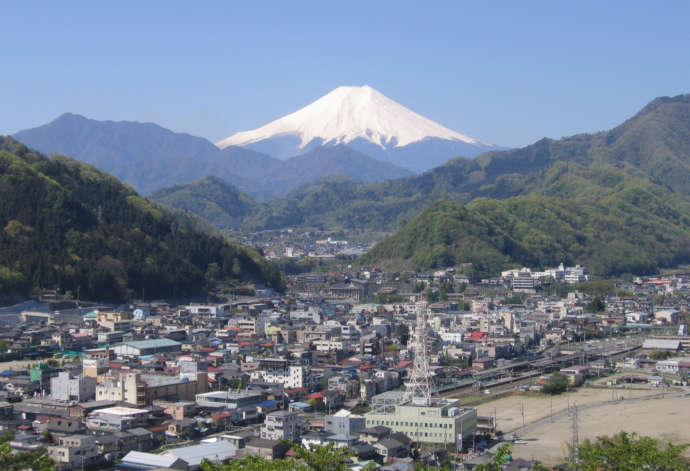 岩殿山から見た富士山