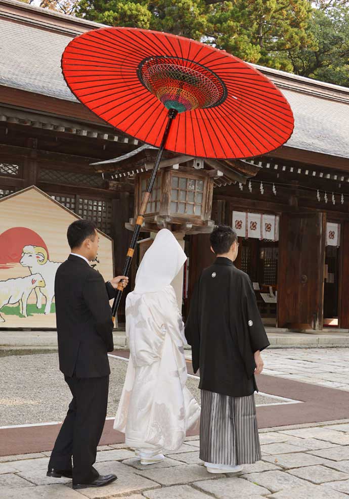 雄山神社前立社壇における神前結婚式の流れについて