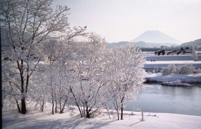 蘭越町の冬の様子