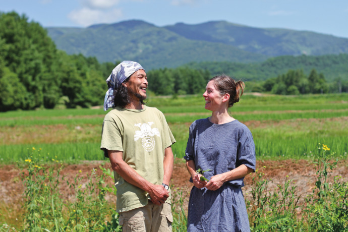 蘭越町へ移住した人の様子